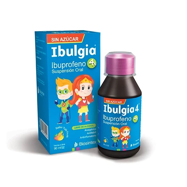 IBULGIA 4% JARABE TUTTI FRUTI 90ML 2X1