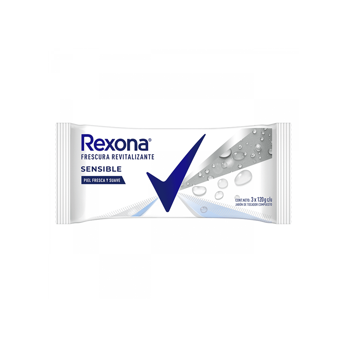 REXONA JABÓN SENSIBLE 3 X 120G