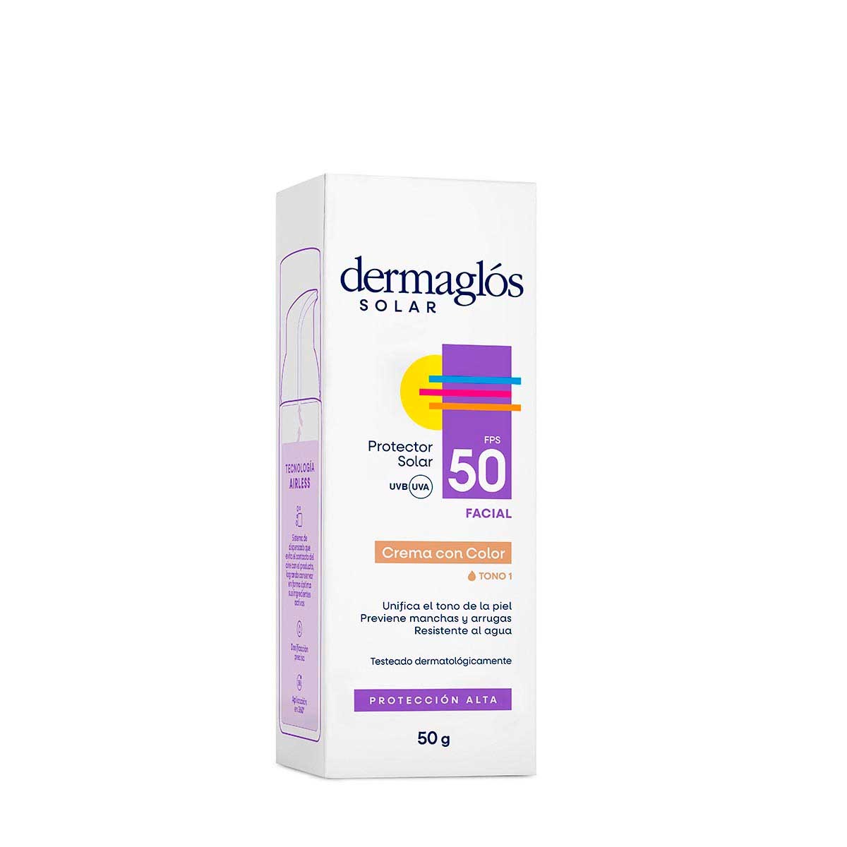 DERMAGLÓS TOQUE SECO FACIAL TONO 1 F50 X 50G